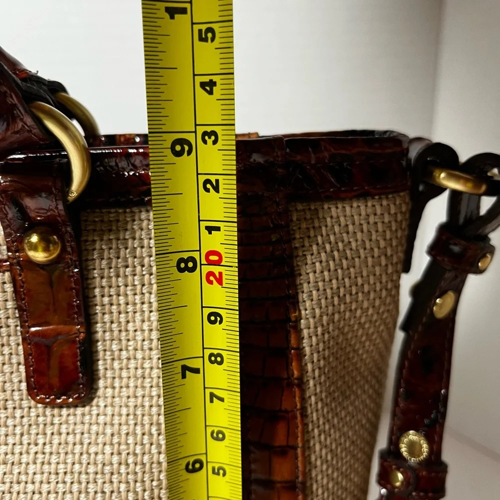 Brahmin Leather/Mesh satchel/shoulder Bag